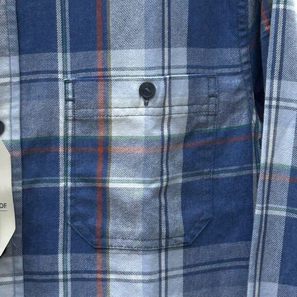 NEW Weatherproof Brand Men's Plaid Blue White Button Up Shirt - Size Small - Picture 3 of 11